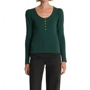 NEW NATION LTD reeva henley top in pine